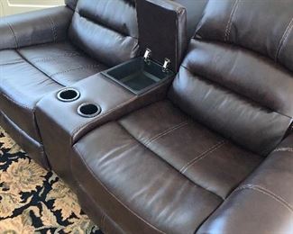 SOFA WITH DRINK HOLDERS 