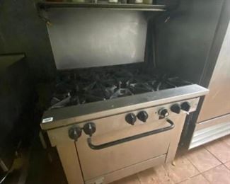 36" Southbend 6 burner range with single door oven