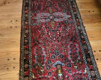 Antique Lillihan Persian rug.  2.6' x 7'