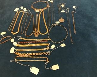 14k gold bracelets and necklaces