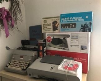 Typewriter, Printer, CB Radio, Scale, Tape Recorder