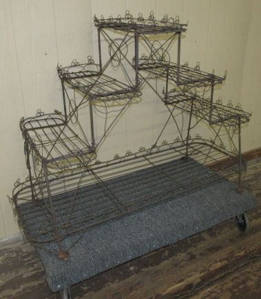 52" Victorian Iron Plant Stand