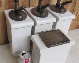 Porcelain Syrup Dispensers 