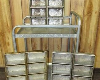 Metal Commercial Bread Cart & Bread Baking Pans