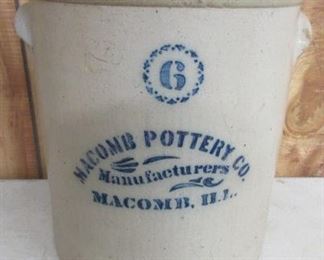 #6 Macomb Pottery Crock