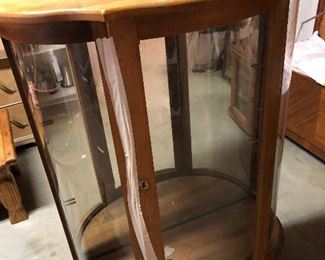 Rounded Glass China Cabinet.