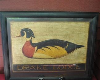 Large Duck print. Good condition, not old. $28.00