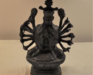 HIndu brass. Krishna? Very heavy, $32.00