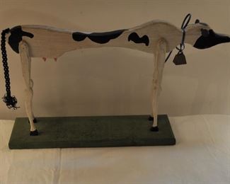 Skim Milk cow! Wood, $16.00