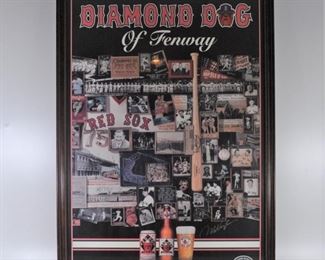 Diamond Dog of Fenway framed poster. 38 1/2" x 26". Very good conditon. $80
