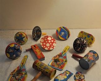 Lot of noisemakers and clickers $22.00 all.