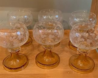 Bohemian Glass Goblets