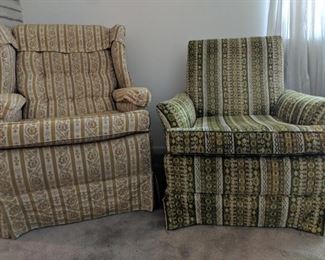 Funky Pattern, Solid Armchairs