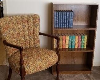 Armchair, Bookcase, & Books