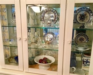 More Fine China inside Beautiful Glass China Cabinet.
