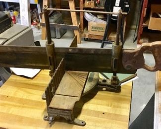 Antique Mitre box saw.
