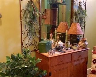Excellent Copper Framed Mirror