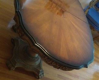 Cellini Furniture Company Double Pedestal Design Dining Room Table with chairs and 2 extra leaves $800.