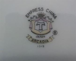 Empress China T Japan Arcadia pattern.  A Full Service for 12 people.