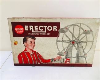 1959/60 Erector set Ferris wheel by Gilbert #10074
Original metal case