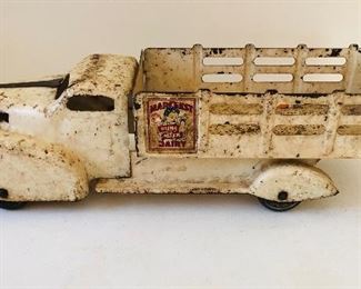 1940’s Marx Marcrest pure milk dairy stake truck