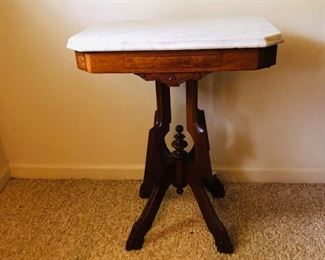 Marble top parlor table