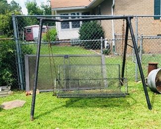 Expanded metal swing 