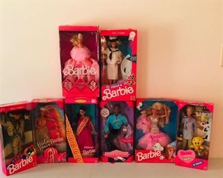 Huge collection of Barbie dolls/ mostly new in box