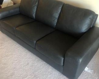 Faux Leather Sofa