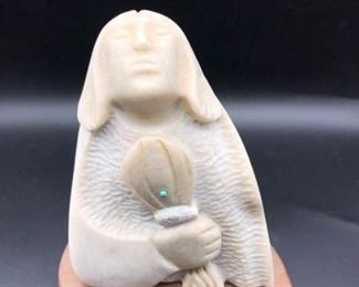 Inuit Walrus Ivory by Carolyn Apangalook