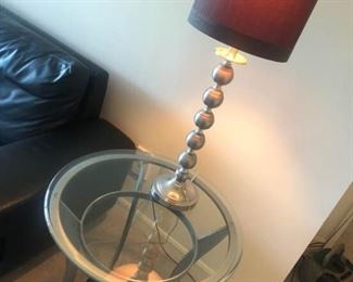 Side Table and Lamp