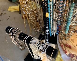 vintage gold and costume jewlery 