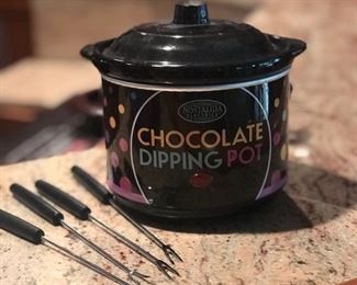 Chocolate fondue pot