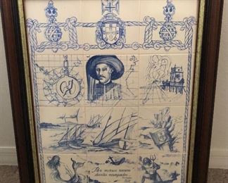 Decor arte: Blue and White Tiles