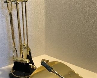 Fireplace Tool Set and Wood Carrier