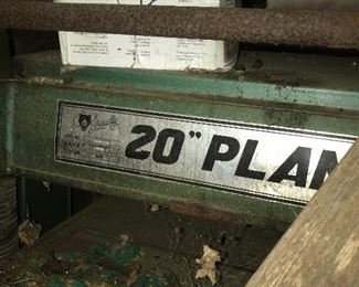 Grizzly 20" Planer