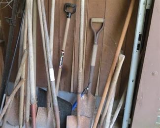 GARAGE IS FULL OF TOOLS.
