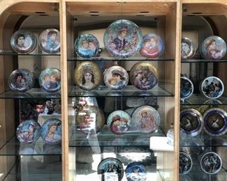Edna Hibel plates with boxes 