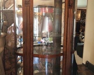 Vintage glass front display cabinet 