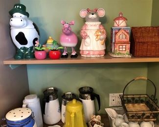 Cookie Jars & Coffee pots 