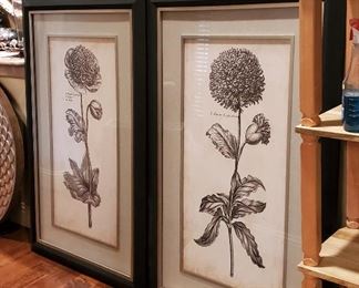 Large framed B&W art