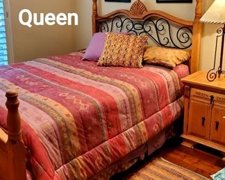 Beautiful iron & wood bed