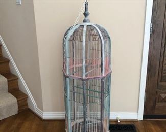 Bird Cage made of wood. For decoration use only. 