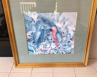 Parrot art. Artist signed and numbered.
