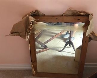 Hand made frame and mirror
