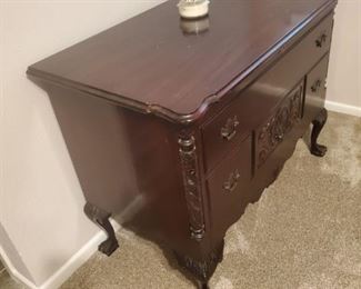 Antique Chest with feet.   Not Human feet, so no worries