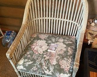 Antique wicker chair