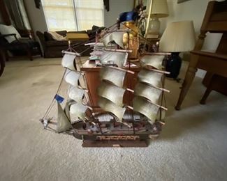 Very detailed sailboat models