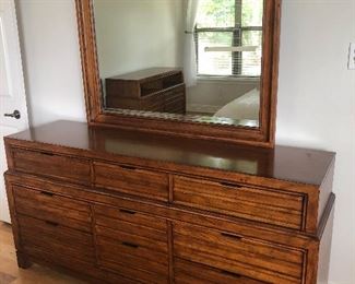 part of full set -key biscayne brand furniture  set includes  bed-dresser /mirror and night stand    also have a matching media chest