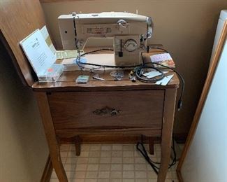 White sewing machine 